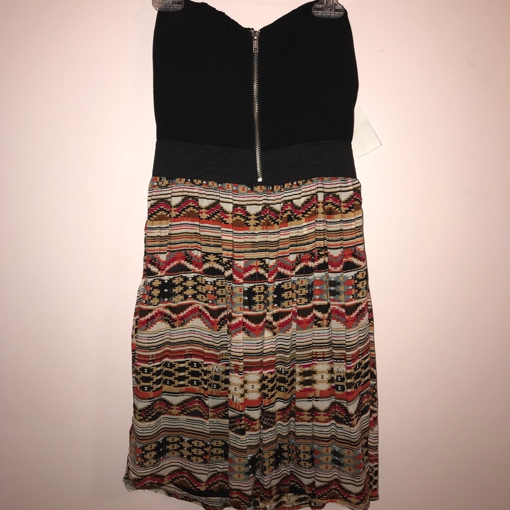 Strapless skater dress